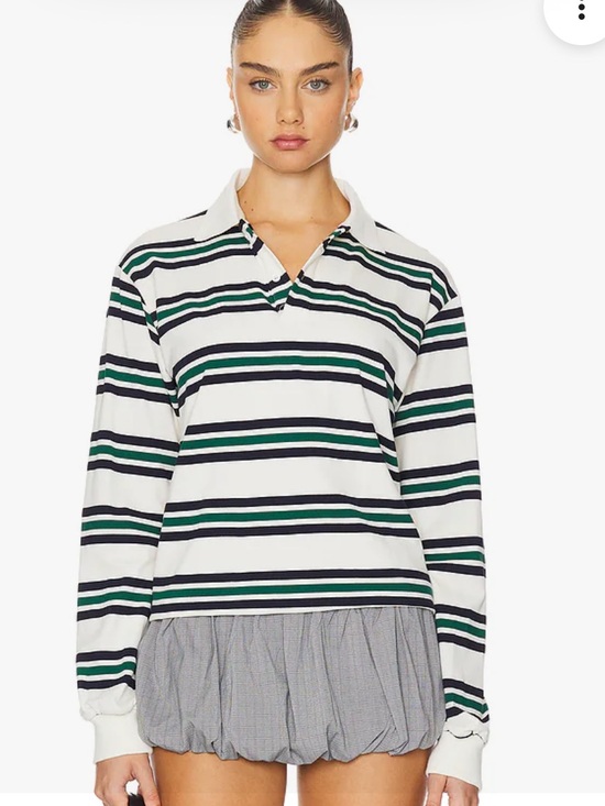Lioness Tops - LIONESS Liesure Long Sleeve Top-Ivory Moss XS NWT